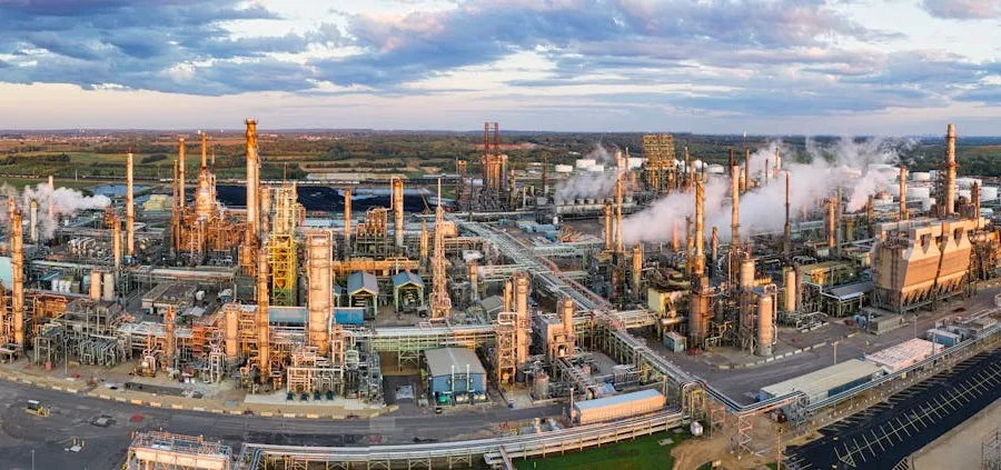 Industrieanlage aus der Luft – Drohneninspektion ohne Produktionsstopp